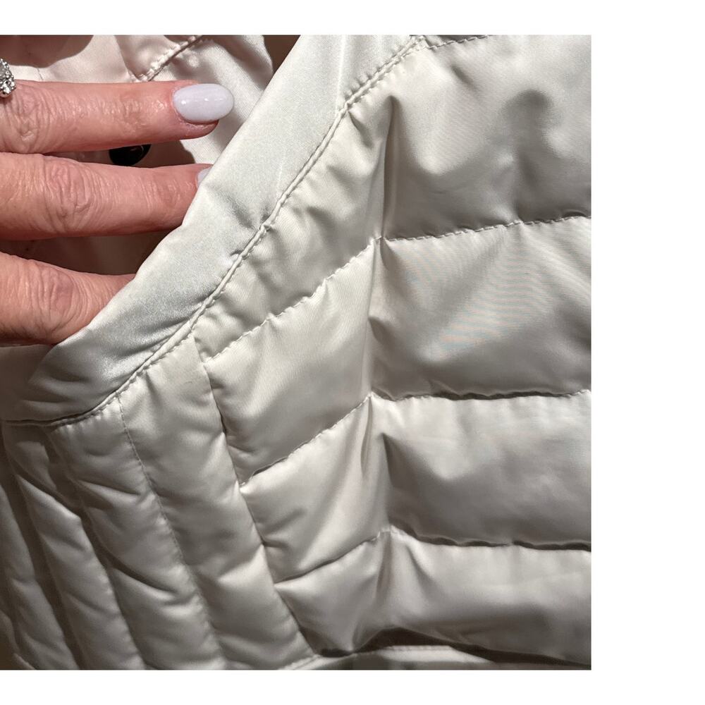 Talbots Quilted Ivory Women's Jacket Size 3X - Picture 3 of 6